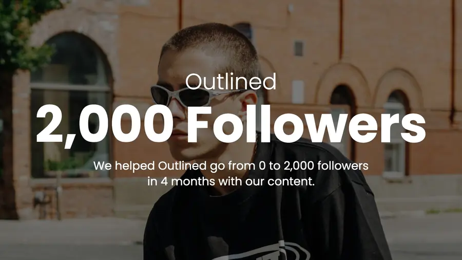 Outlined — 0 to 2,000 followers in 4 months